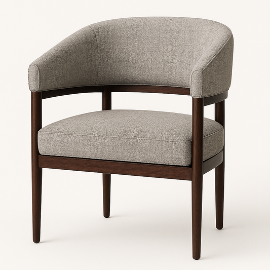 Barrel Back Chair (Mahogany) - FOAB