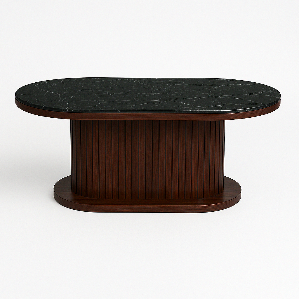 Ridge Dining Table - 6 Seater (Mahogany) - FOAB