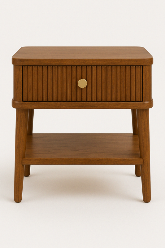 Ridge Bed Side Table (Teak) - FOAB