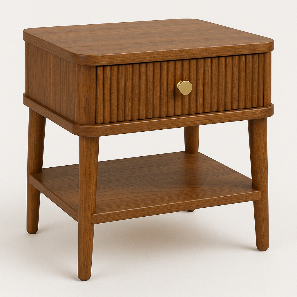 Ridge Bed Side Table (Teak) - FOAB
